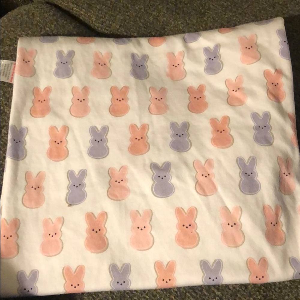 Pink and purple peeps kissy kissy blanket